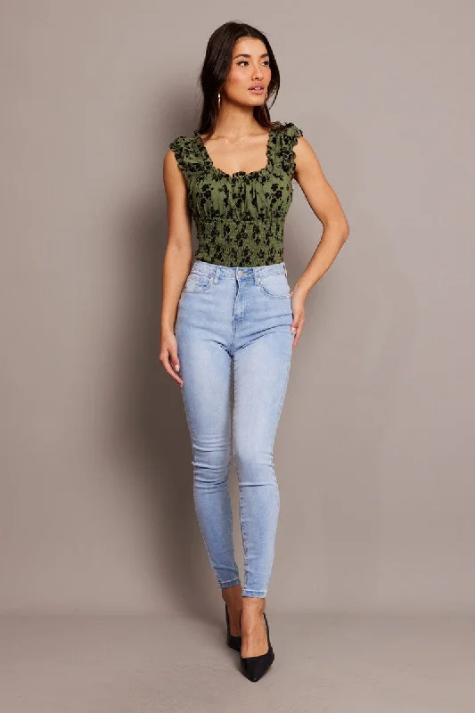 Denim Skinny Jean High Rise