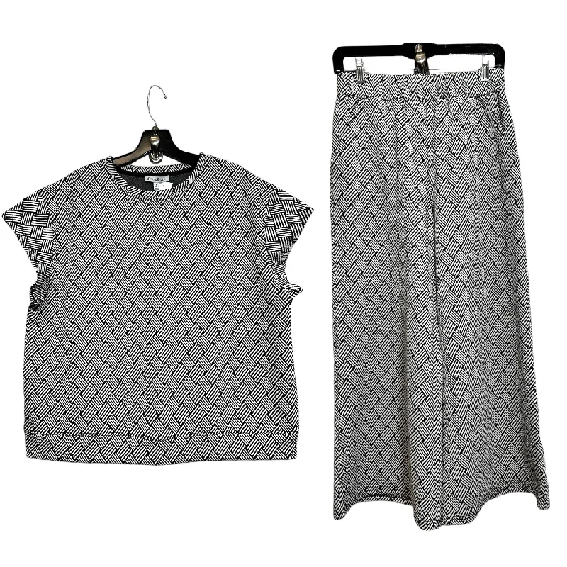 Pants Set 2pc By Clothes Mentor In Black & White, Size: S