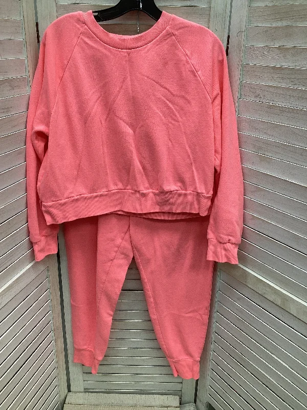 Pants Set 2pc By Colsie In Pink, Size: M