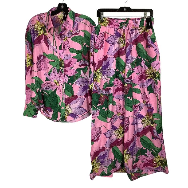 Pants Set 2pc By Express In Multi-colored, Size: XS top/S bottoms