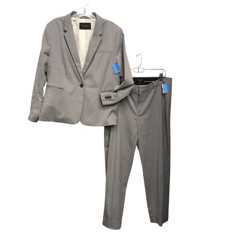 Pants Suit 2Pc By Banana Republic In Grey, Size:14