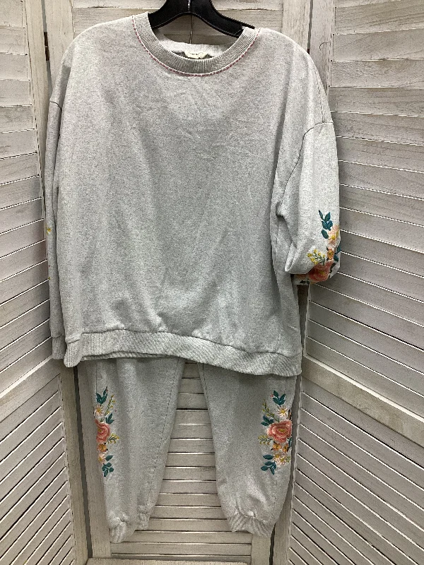 Pants Suit 2pc By World Market In Floral Print, Size: S